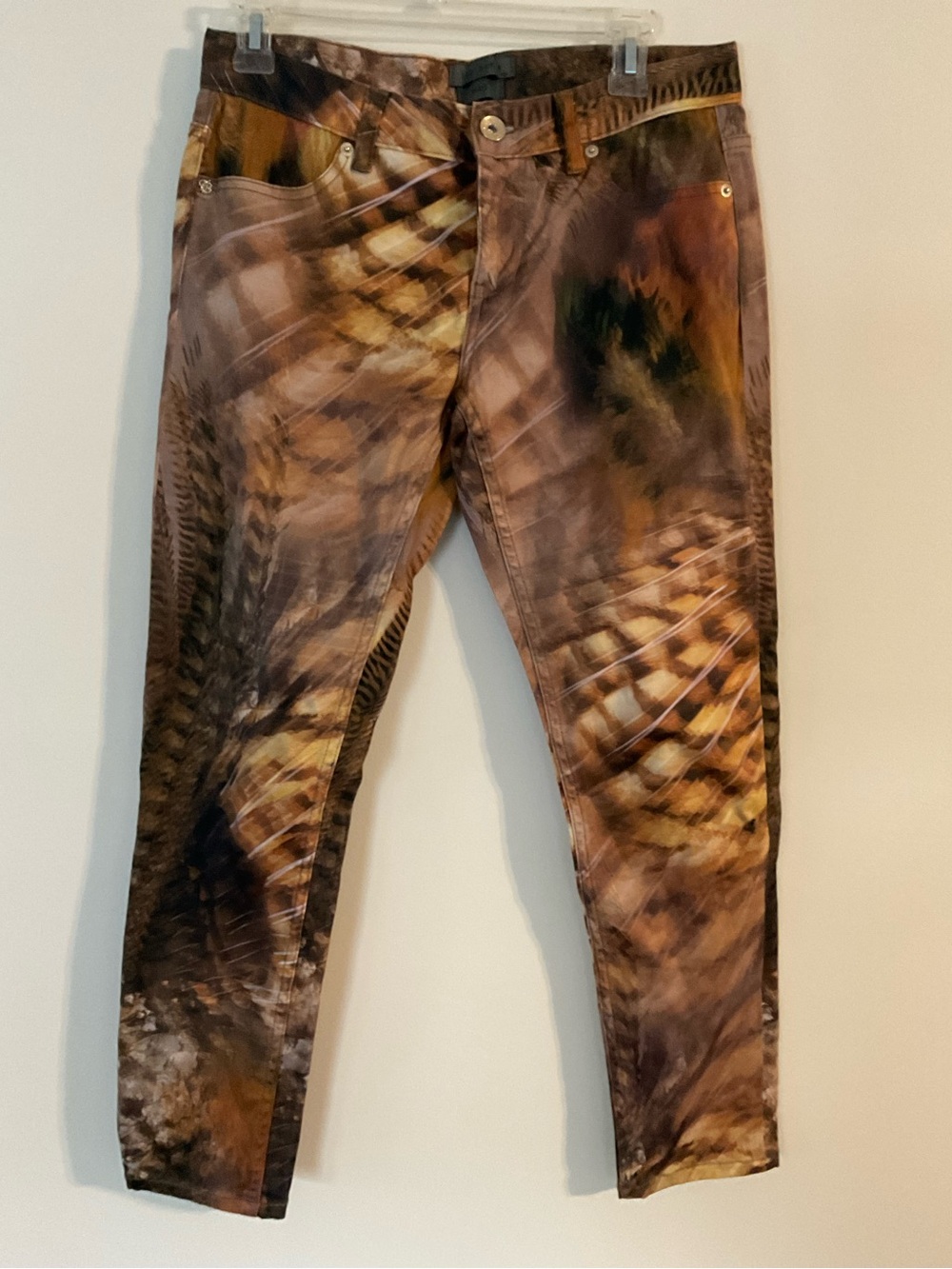Ted Baker Brown & Tan Abstract Print Jeans